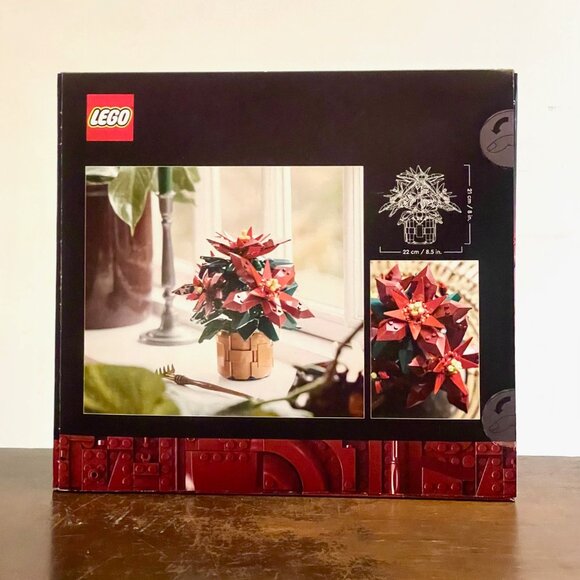 LEGO Icons 10370 Poinsettia Plant & Flower Decor Christmas NIB in Hand - Picture 2 of 14